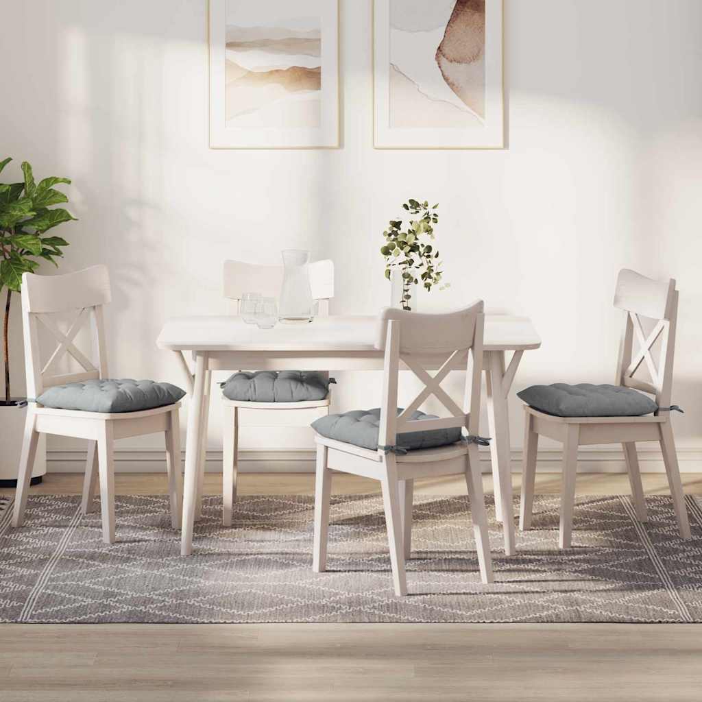 Perne de Șezut 2 pcs Gri deschis 40 x 40 x 6 cm țesătură GartenMobel Dekor