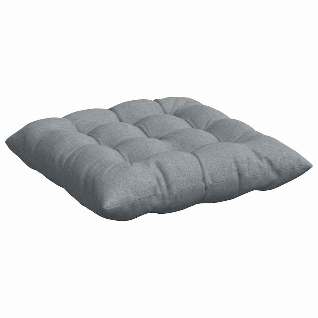 Perne de Șezut 2 pcs Gri deschis 40 x 40 x 6 cm țesătură GartenMobel Dekor
