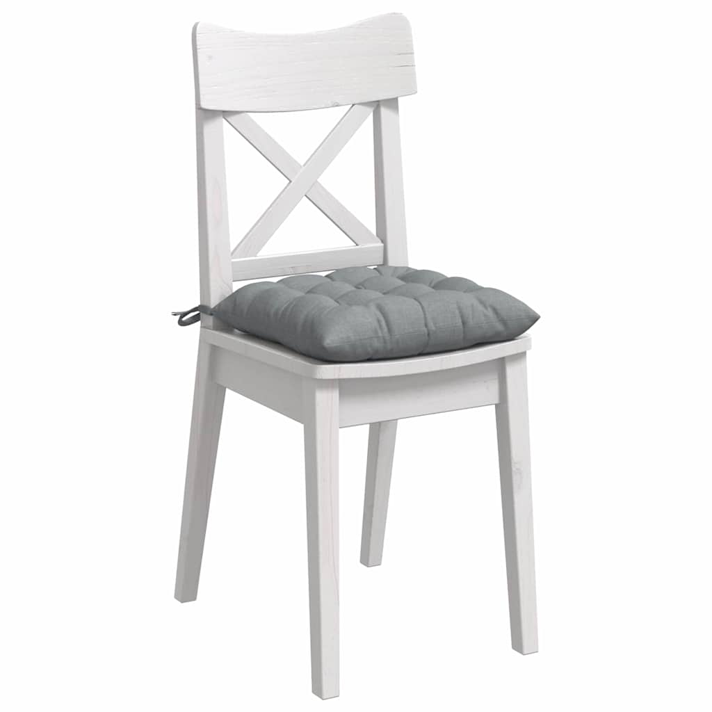 Perne de Șezut 2 pcs Gri deschis 40 x 40 x 6 cm țesătură GartenMobel Dekor
