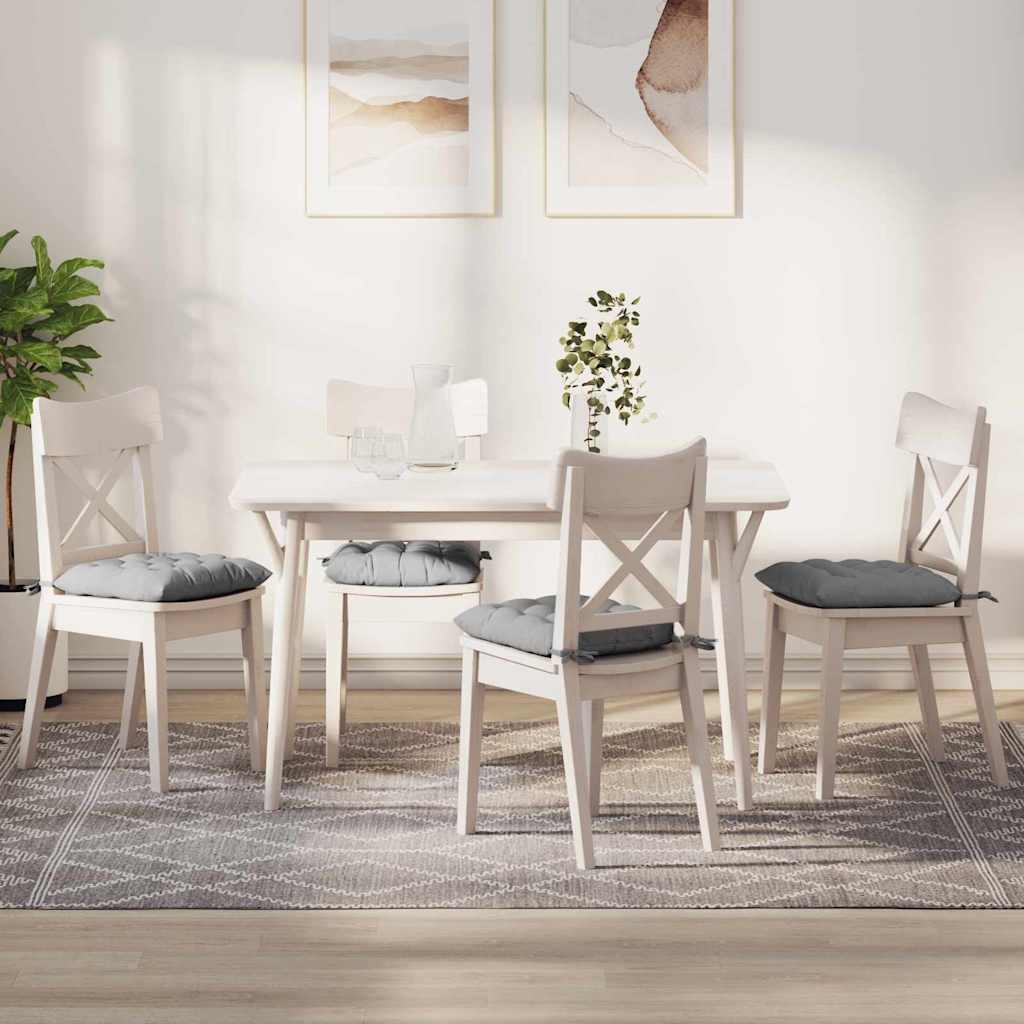 Perne de Șezut 2 pcs Gri nori 40 x 40 x 6 cm țesătură GartenMobel Dekor