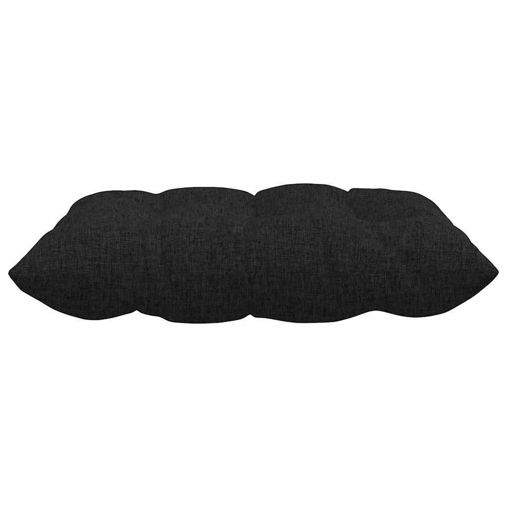 Perne de Șezut 2 pcs Negru 40 x 40 x 6 cm țesătură GartenMobel Dekor