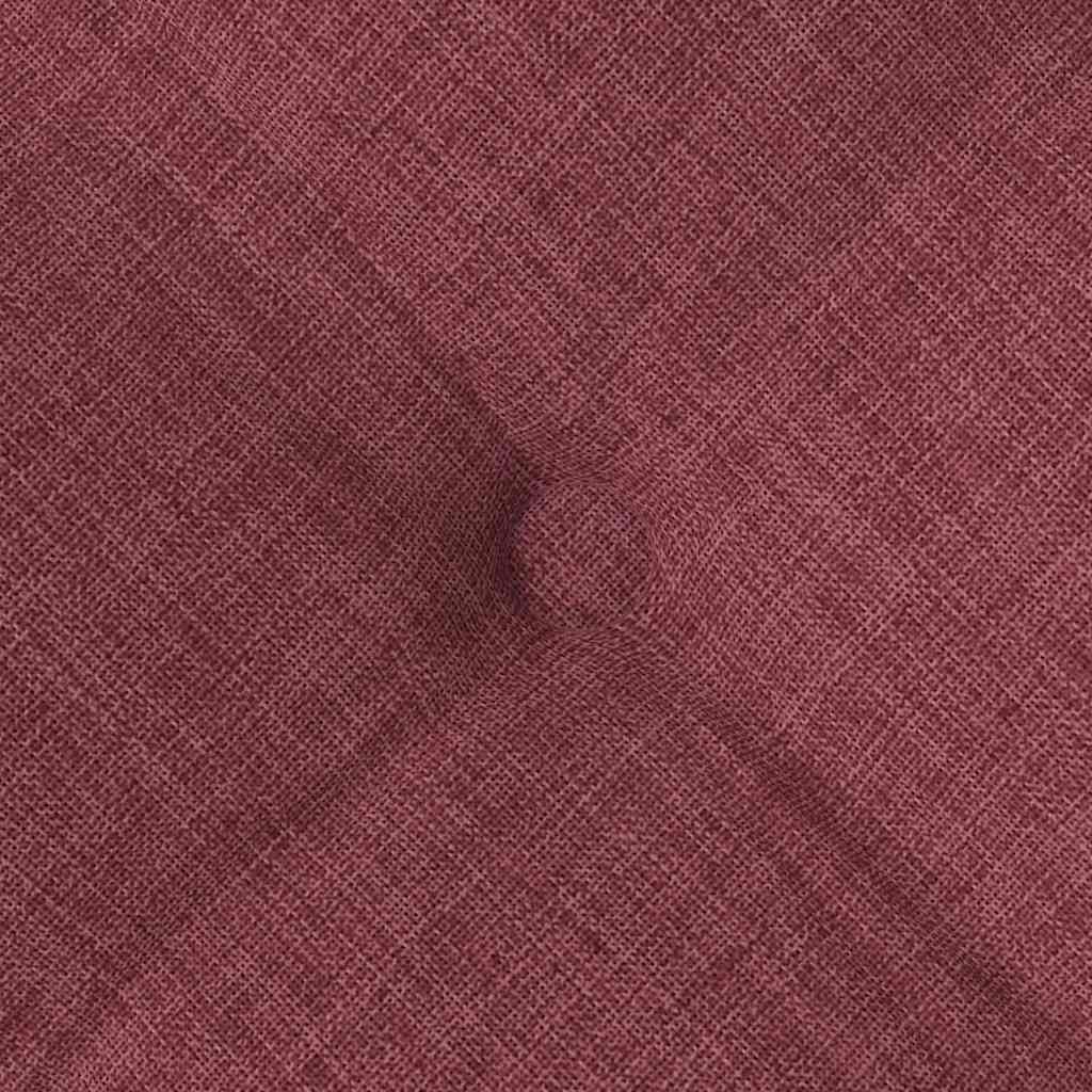 Perne de Șezut 2 pcs Roșu Vin 40 x 40 x 6 cm țesătură GartenMobel Dekor