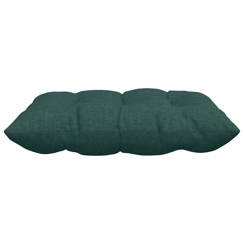 Perne de Șezut 2 pcs Verde închis 40 x 40 x 6 cm țesătură GartenMobel Dekor