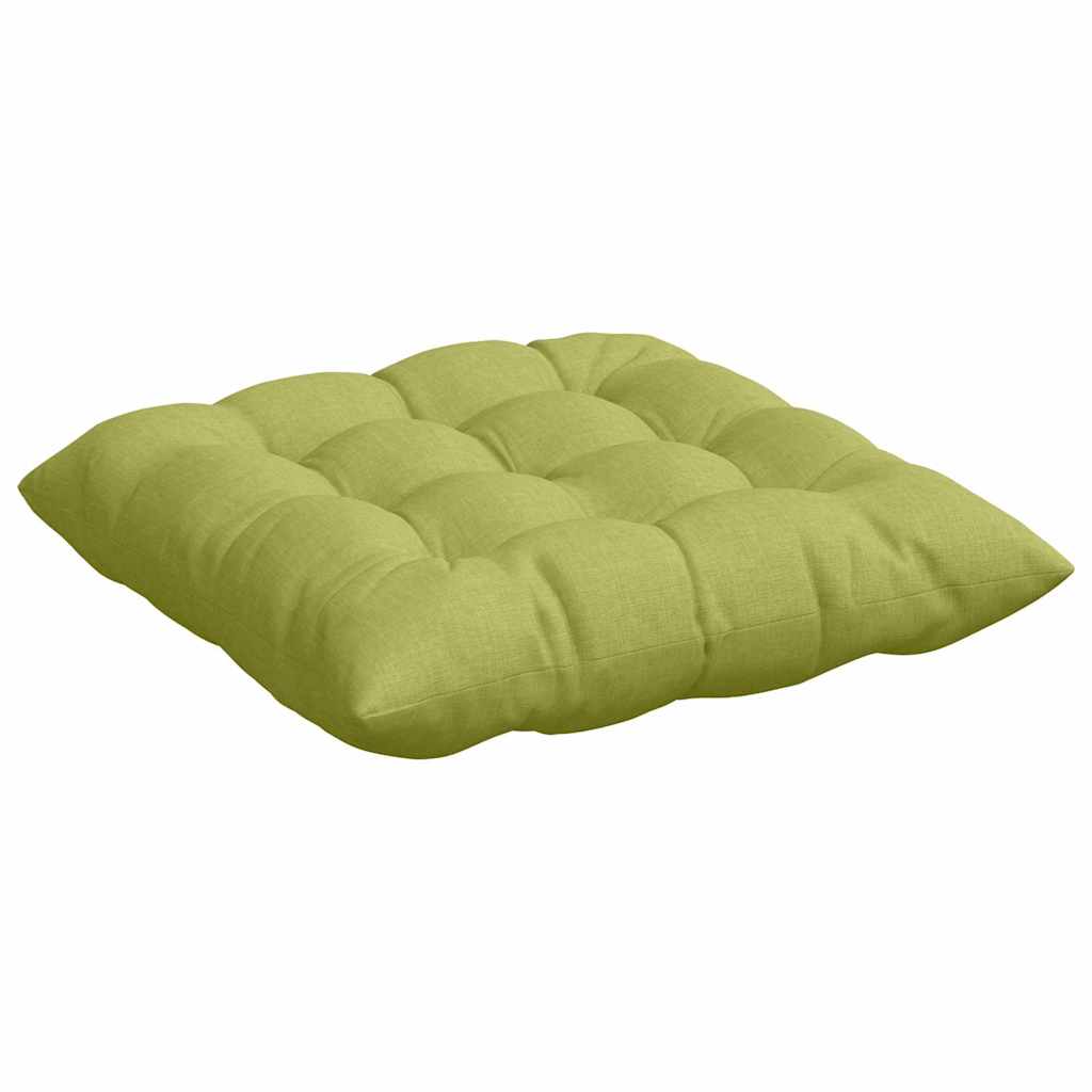 Perne de Șezut 2 pcs Verde deschis 40 x 40 x 6 cm țesătură GartenMobel Dekor