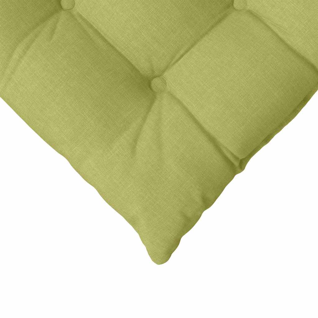 Perne de Șezut 2 pcs Verde deschis 40 x 40 x 6 cm țesătură GartenMobel Dekor