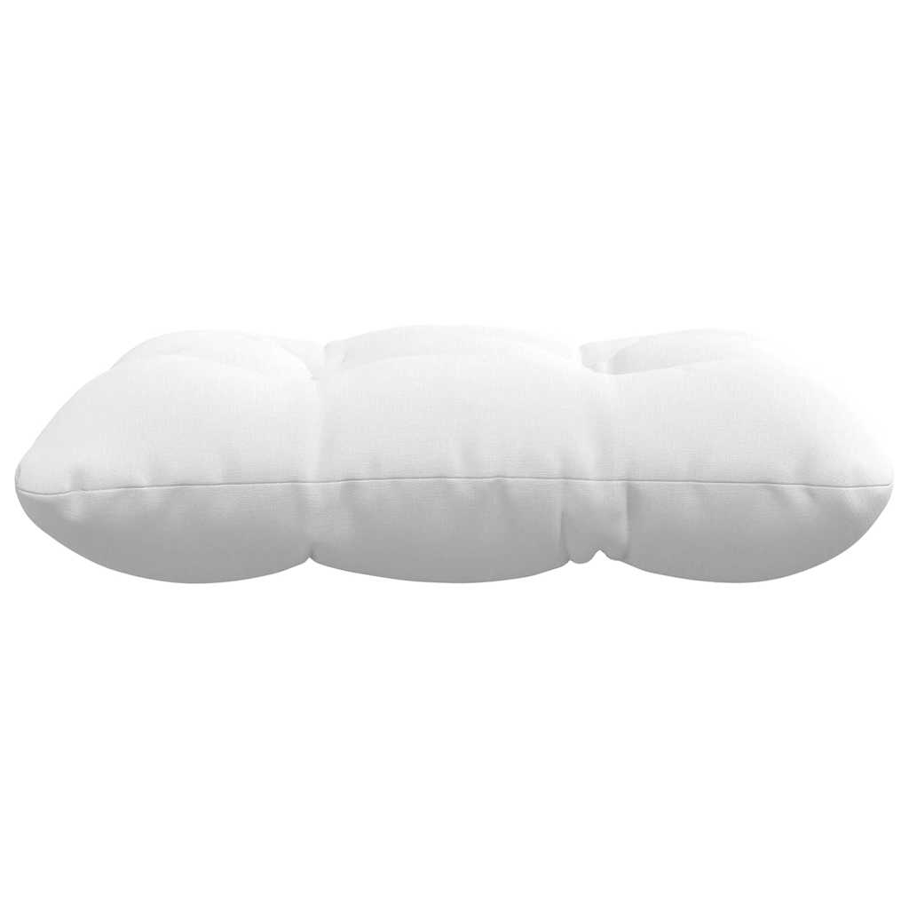 Perne de Șezut 4 pcs Alb 45 x 45 x 12 cm țesătură GartenMobel Dekor