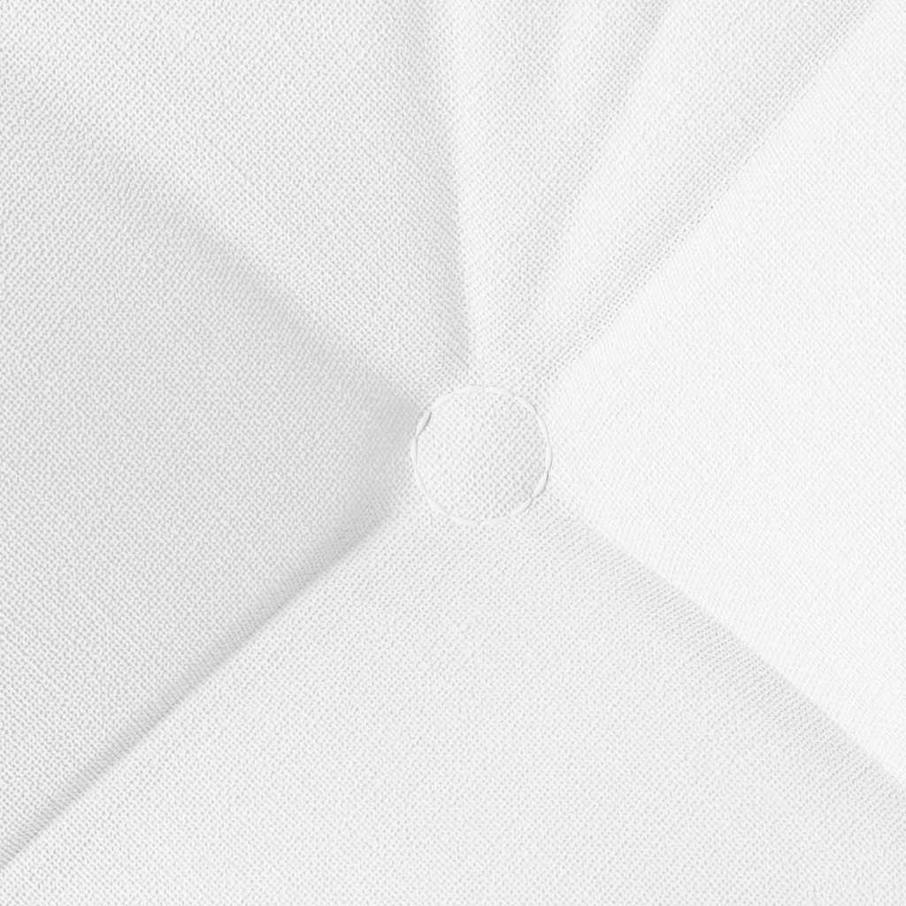 Perne de Șezut 4 pcs Alb 45 x 45 x 12 cm țesătură GartenMobel Dekor