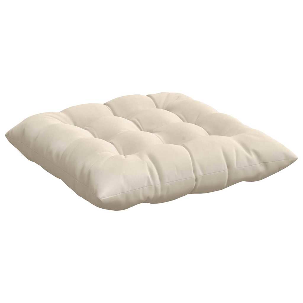 Perne de Șezut 4 pcs Bej 40 x 40 x 6 cm Microfibră GartenMobel Dekor