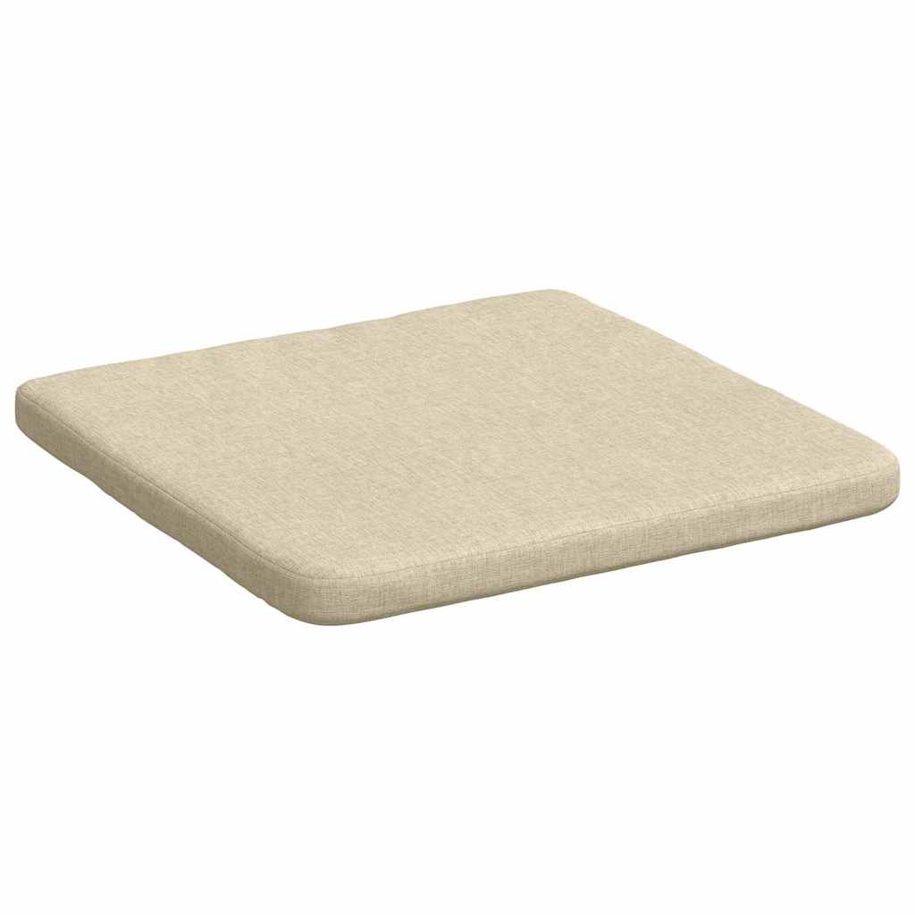 Perne de Șezut 4 pcs Crem 40 x 40 x 3 cm țesătură GartenMobel Dekor