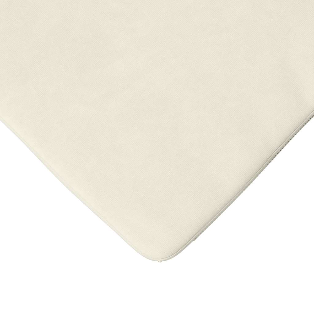 Perne de Șezut 4 pcs Crem 40 x 40 x 3 cm Catifea GartenMobel Dekor