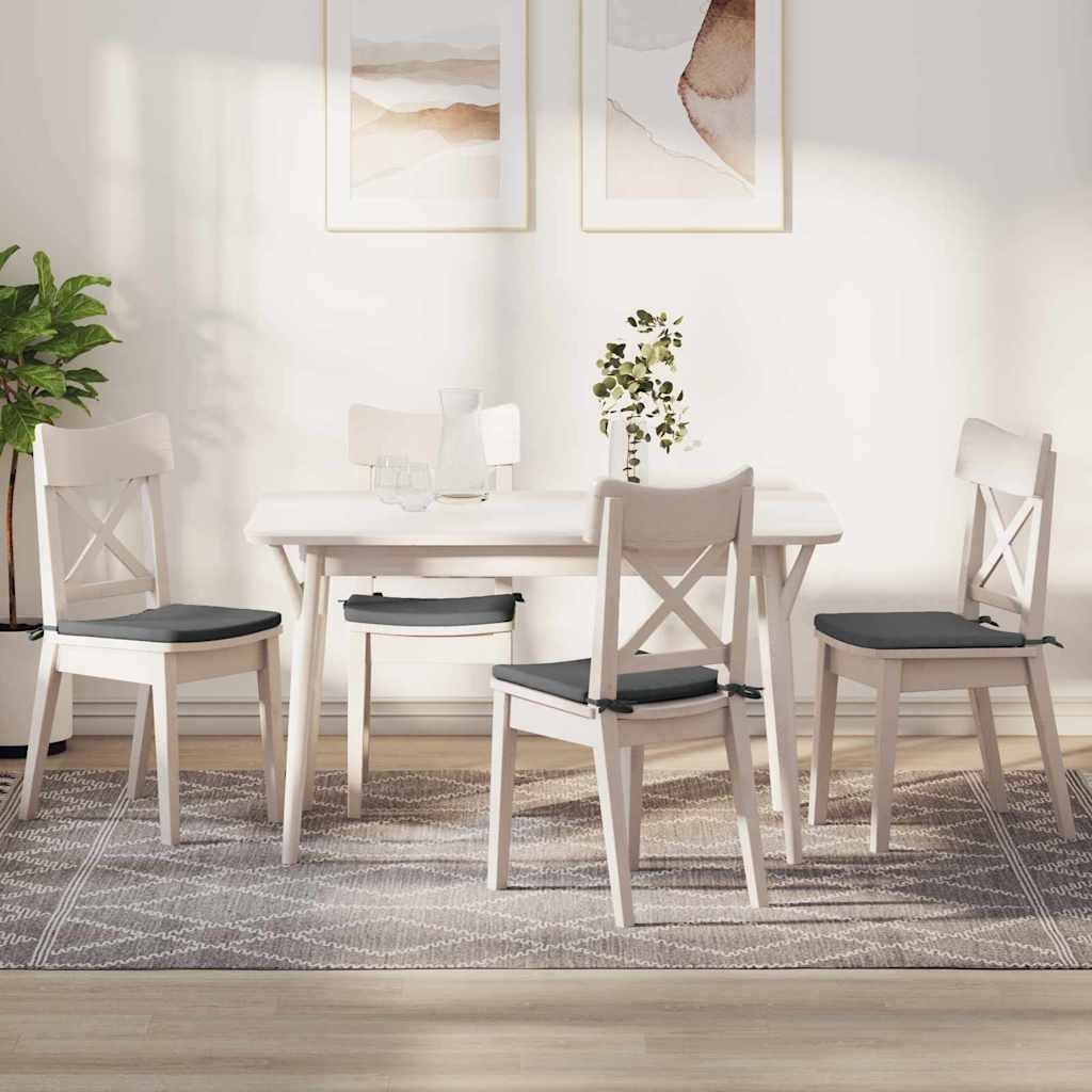 Perne de Șezut 4 pcs Gri închis 40 x 40 x 3 cm țesătură GartenMobel Dekor