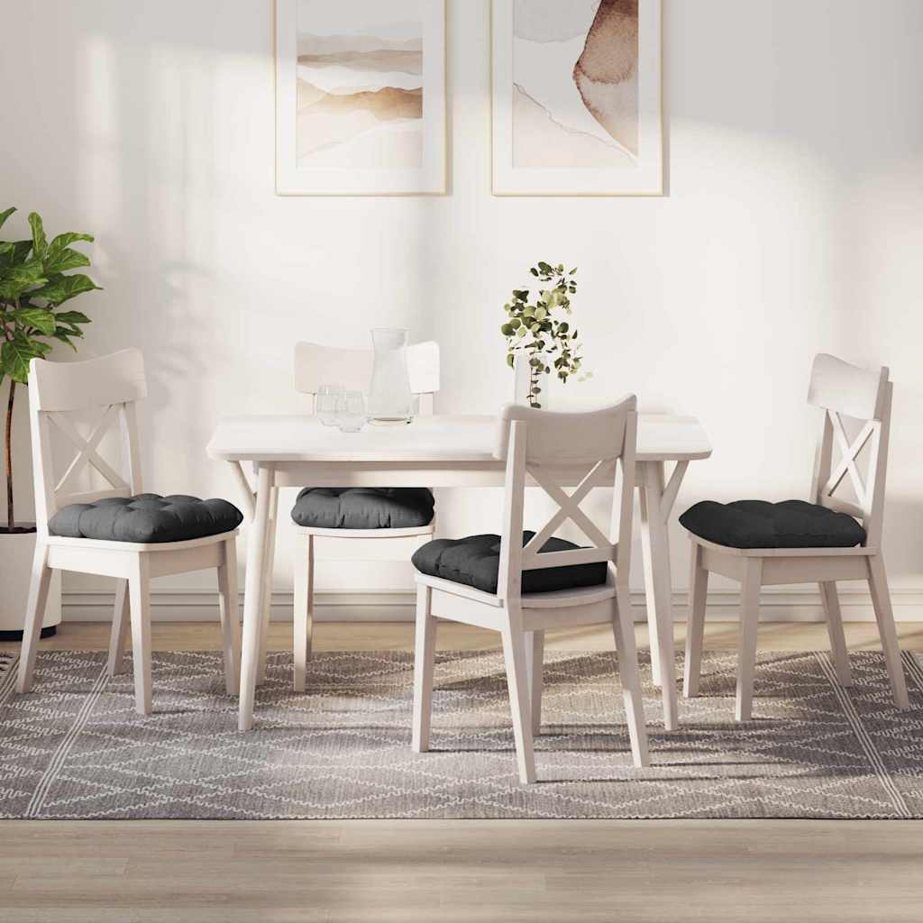 Perne de Șezut 4 pcs Gri închis 45 x 45 cm GartenMobel Dekor