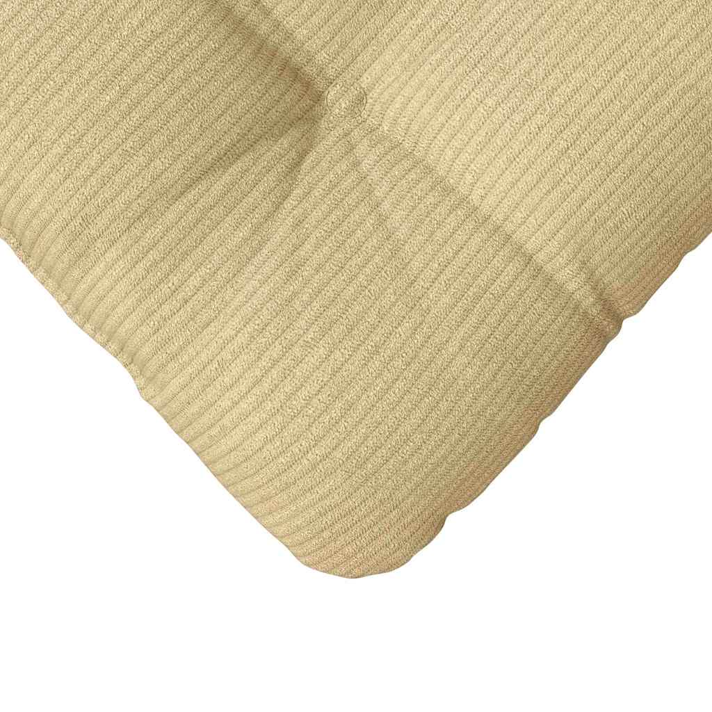 Perne de Șezut 4 pcs Gri Verde 40 x 40 cm Țesătură din corduroy GartenMobel Dekor