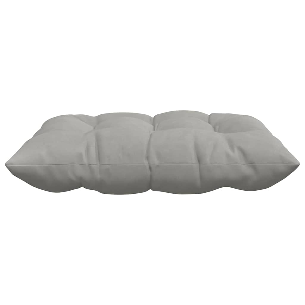 Perne de Șezut 4 pcs Gri deschis 40 x 40 x 6 cm Microfibră GartenMobel Dekor