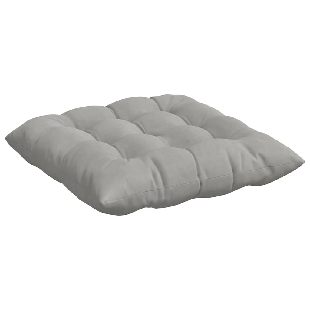 Perne de Șezut 4 pcs Gri deschis 40 x 40 x 6 cm Microfibră GartenMobel Dekor