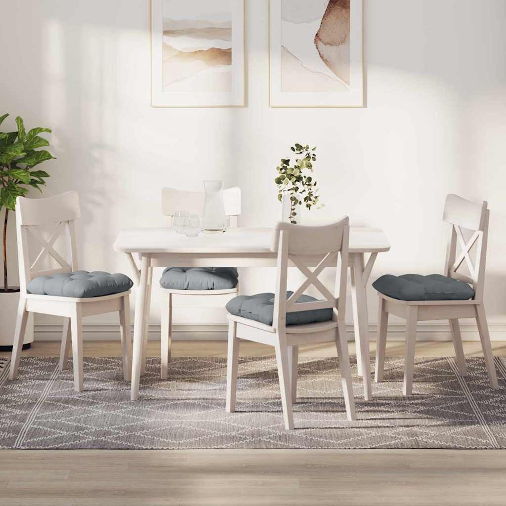 Perne de Șezut 4 pcs Gri deschis 45 x 45 x 12 cm țesătură GartenMobel Dekor