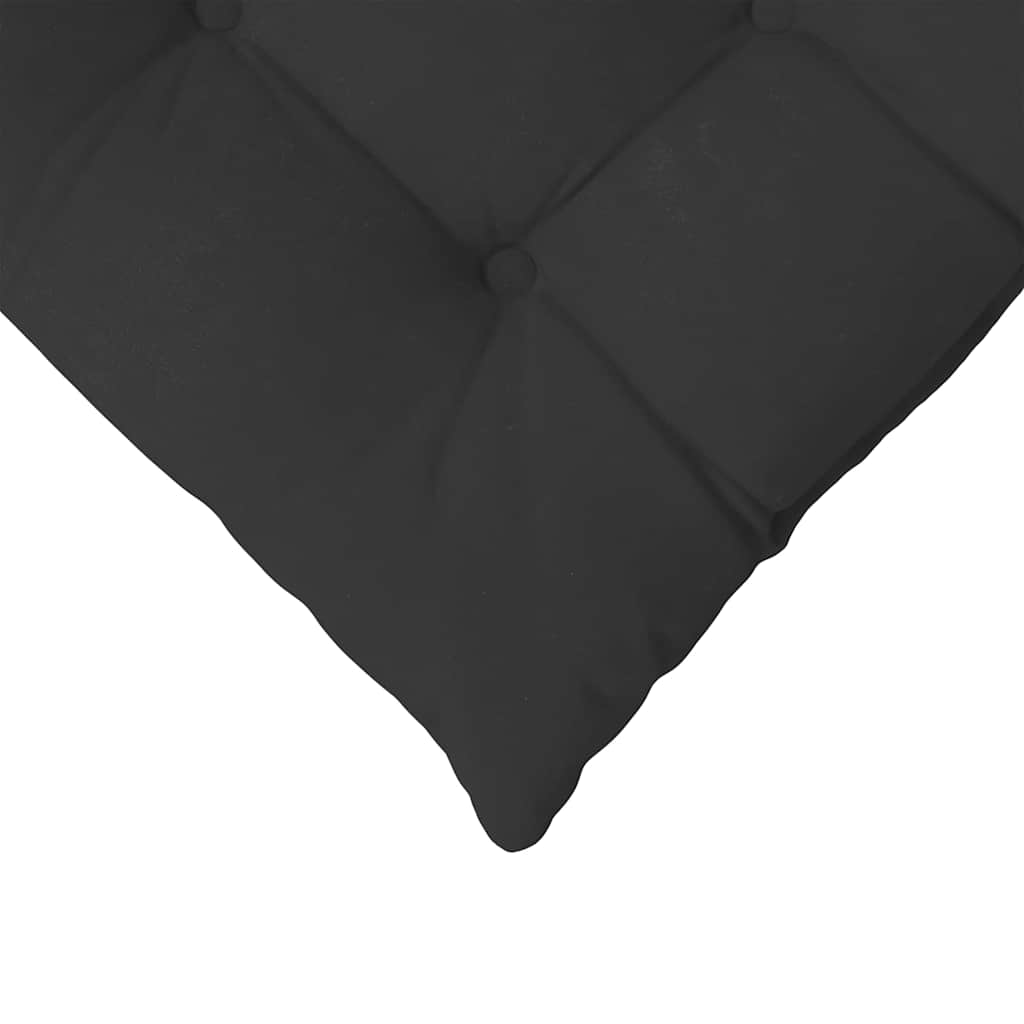 Perne de Șezut 4 pcs Negru 40 x 40 x 6 cm Microfibră GartenMobel Dekor