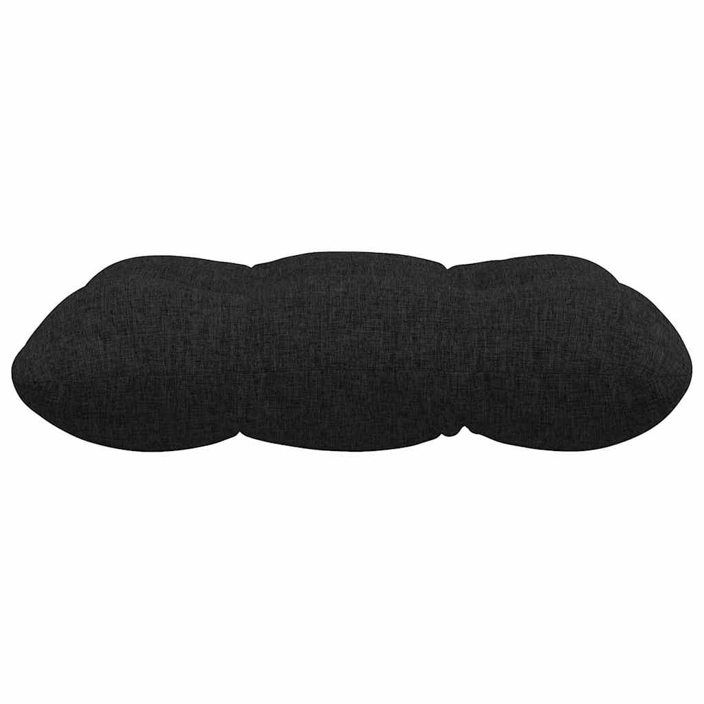 Perne de Șezut 4 pcs Negru 45 x 45 x 12 cm țesătură GartenMobel Dekor