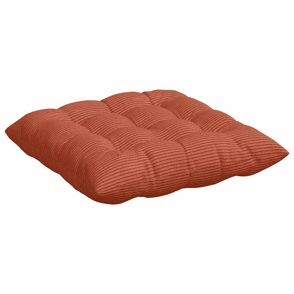 Perne de Șezut 4 pcs Roșu portocalie 40 x 40 x 6 cm GartenMobel Dekor