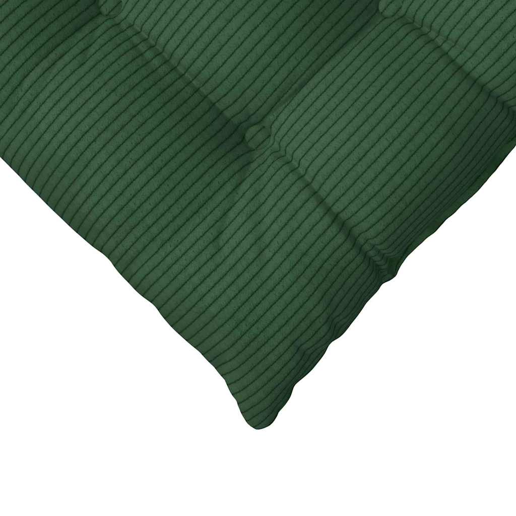 Perne de Șezut 4 pcs Verde închis 40 x 40 x 6 cm GartenMobel Dekor