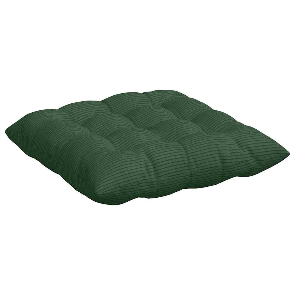 Perne de Șezut 4 pcs Verde închis 40 x 40 x 6 cm GartenMobel Dekor