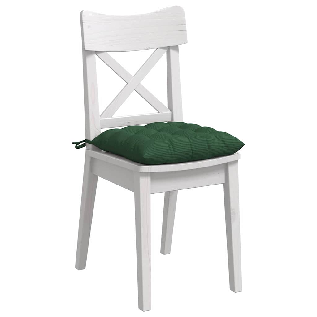 Perne de Șezut 4 pcs Verde închis 40 x 40 x 6 cm GartenMobel Dekor