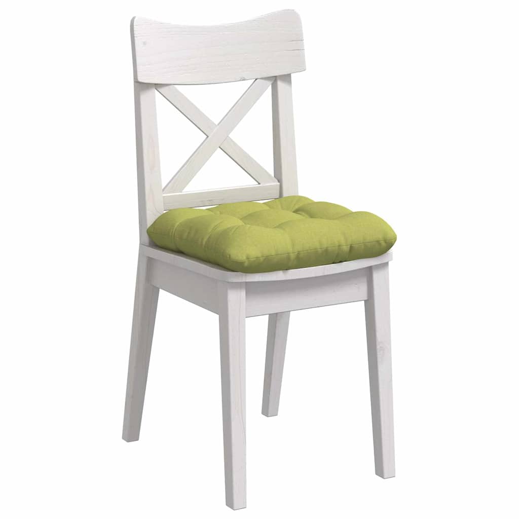 Perne de Șezut 4 pcs Verde deschis 45 x 45 x 12 cm țesătură GartenMobel Dekor