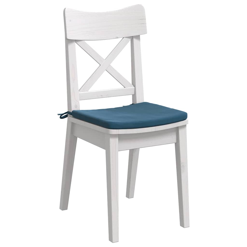 Perne de Șezut 4 pcs albastru 40 x 40 x 3 cm Catifea GartenMobel Dekor