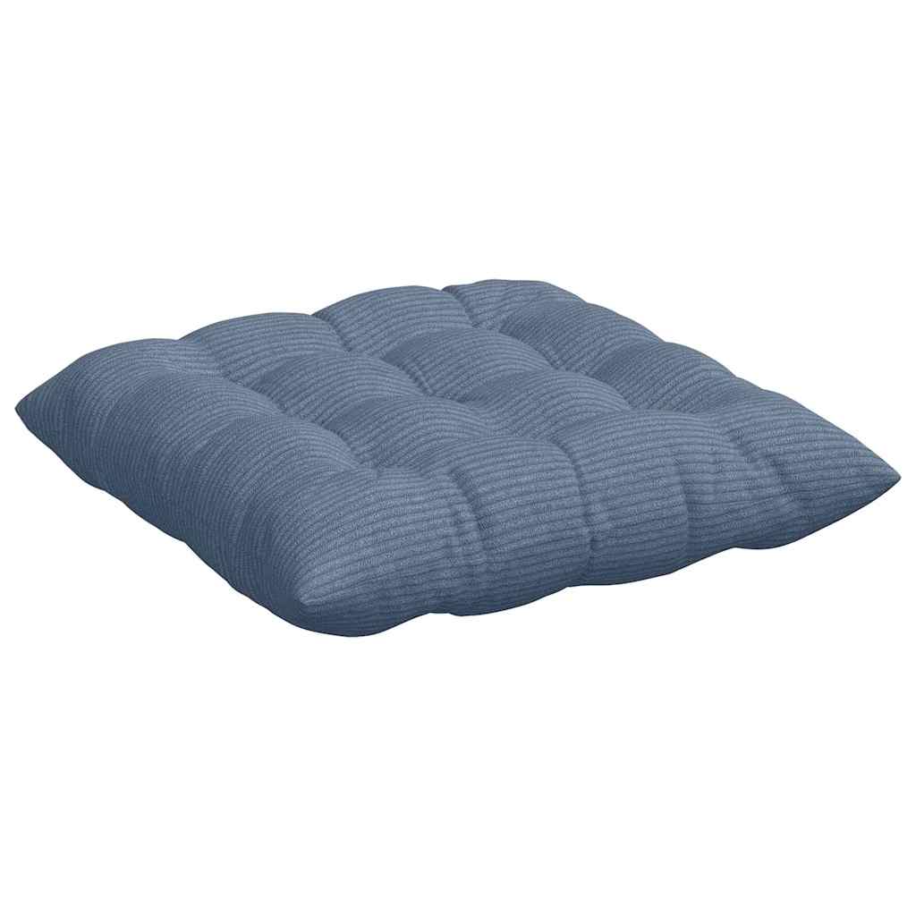 Perne de Șezut 4 pcs albastru 40 x 40 x 6 cm GartenMobel Dekor