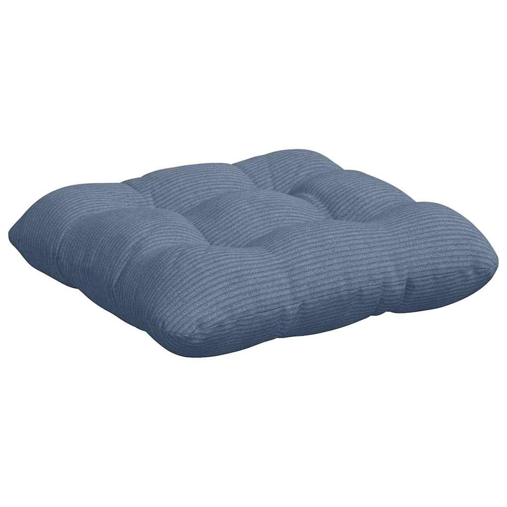 Perne de Șezut 4 pcs albastru 45 x 45 cm Țesătură din corduroy GartenMobel Dekor