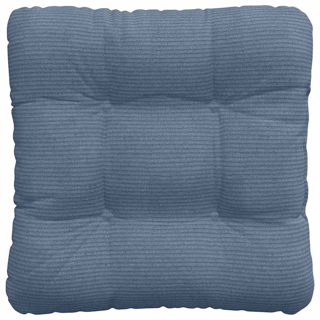 Perne de Șezut 4 pcs albastru 45 x 45 cm Țesătură din corduroy GartenMobel Dekor