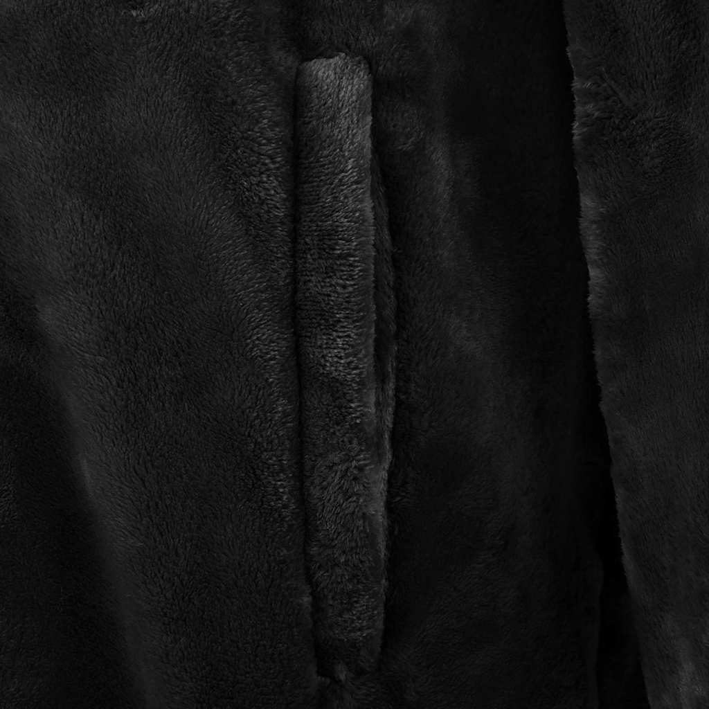 Hanorac pătură Negru m Flanelă GartenMobel Dekor