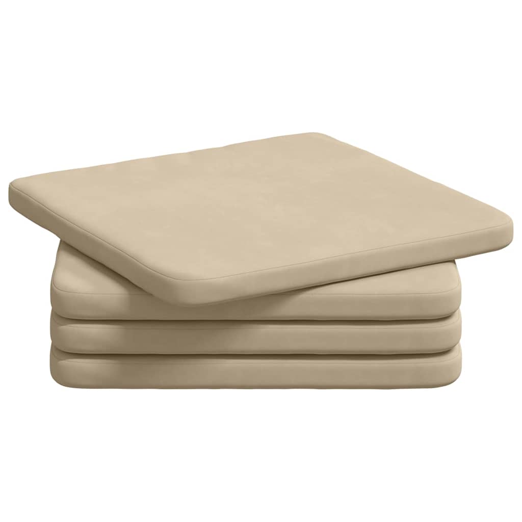 Perne de Șezut 4 pcs Crem 40 x 40 x 3 cm GartenMobel Dekor