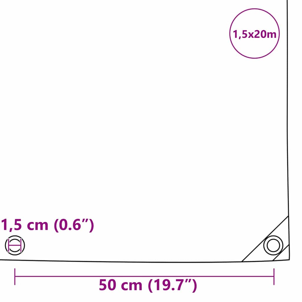 Pânză 650g / m² Bej 1,5 x 20 m Pânză cu acoperire PVC GartenMobel Dekor