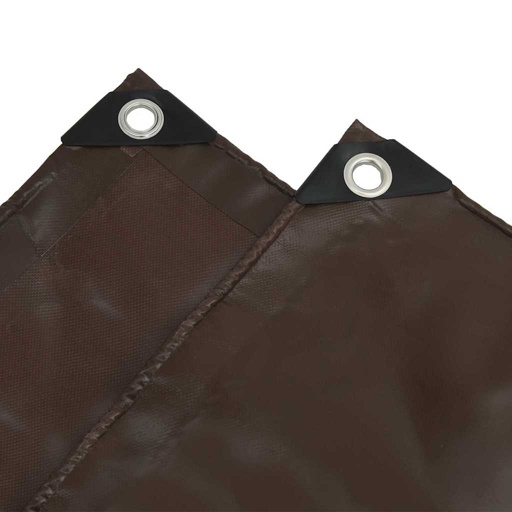 Pânză 650g / m² Maro 4 x 6 m Pânză cu acoperire PVC GartenMobel Dekor