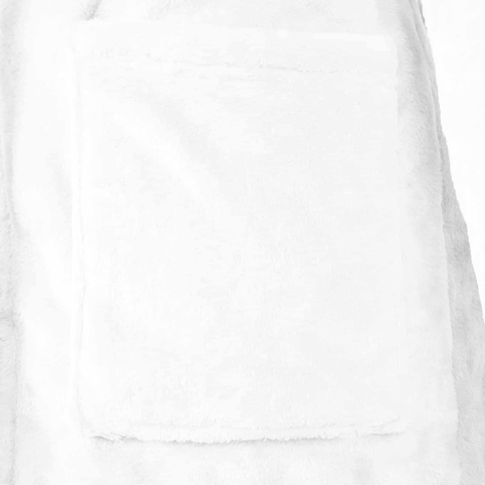 Robe fără glugă Alb l Flanelă GartenMobel Dekor