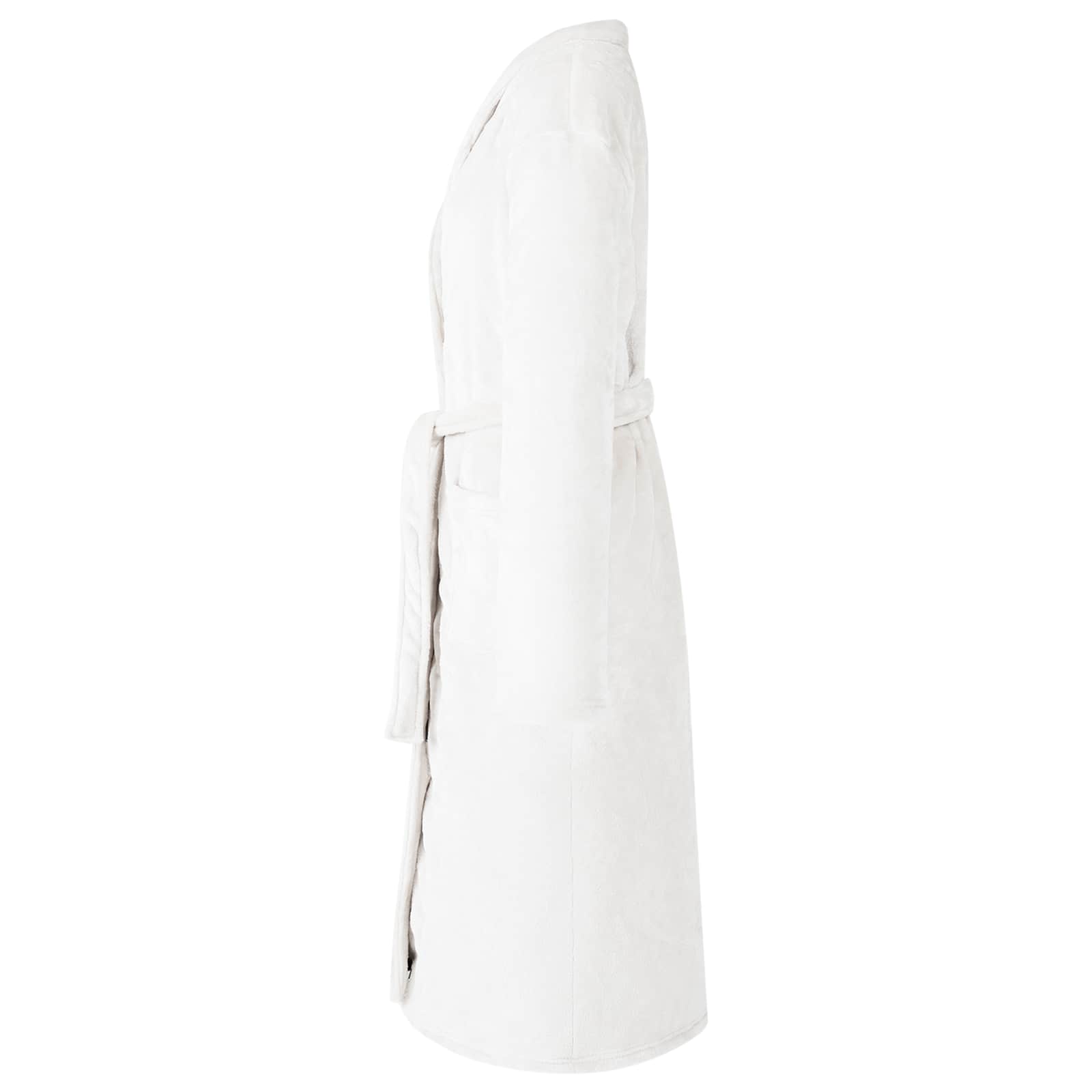 Robe fără glugă Alb m Flanelă GartenMobel Dekor