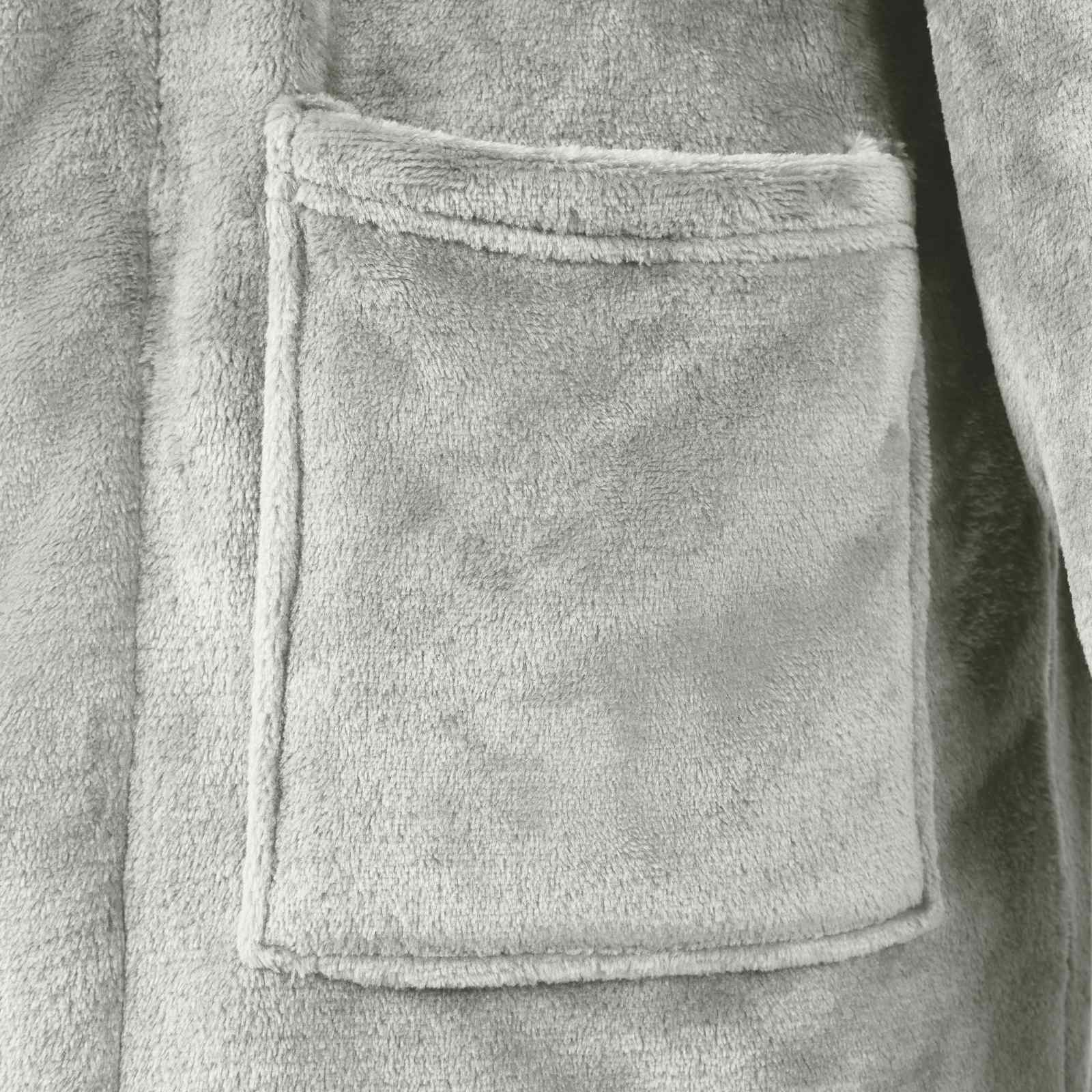 Robe fără glugă Gri xxxl Flanelă GartenMobel Dekor