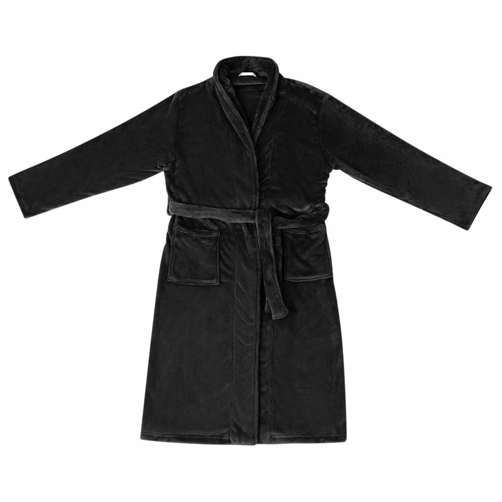 Robe fără glugă Negru l Flanelă GartenMobel Dekor