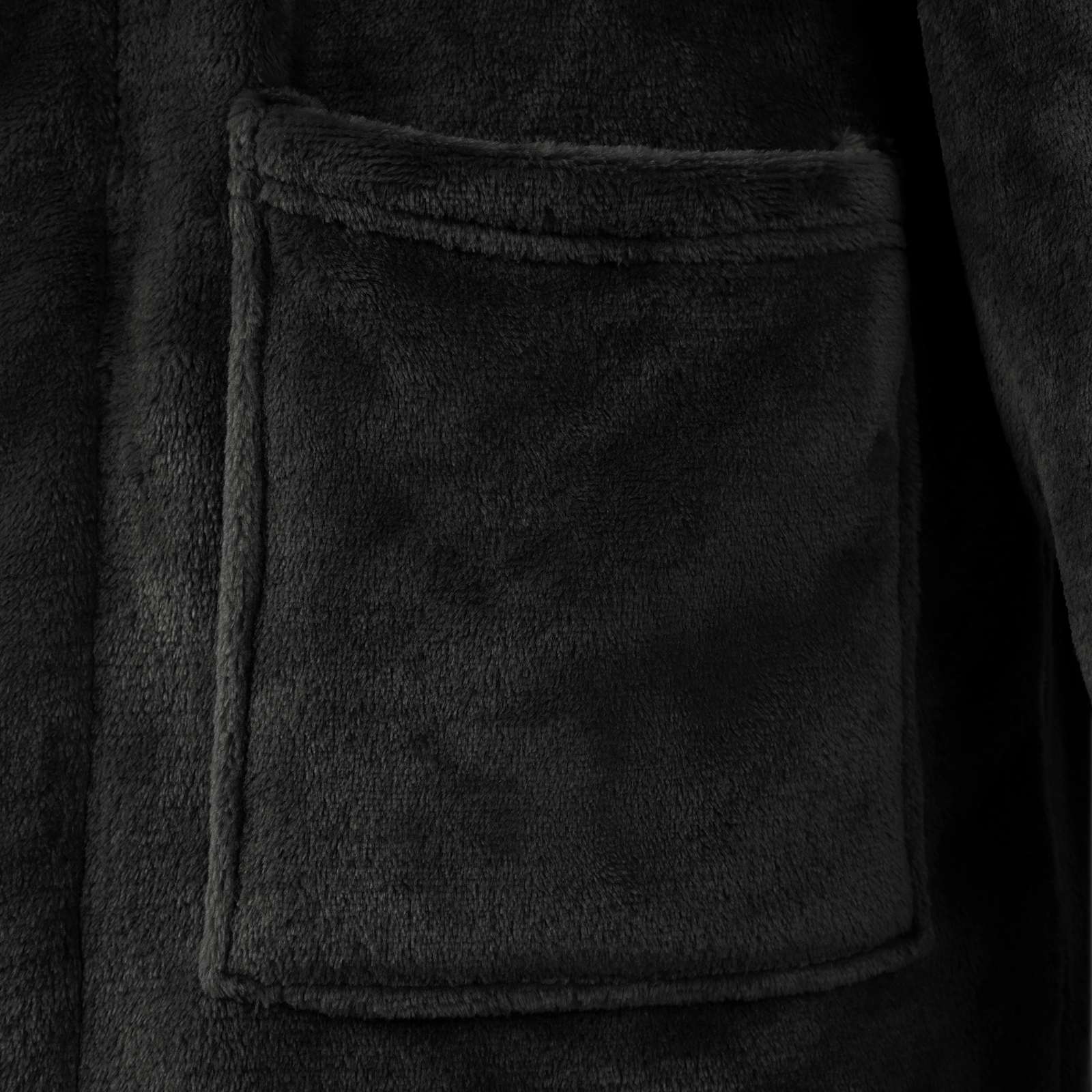 Robe fără glugă Negru m Flanelă GartenMobel Dekor