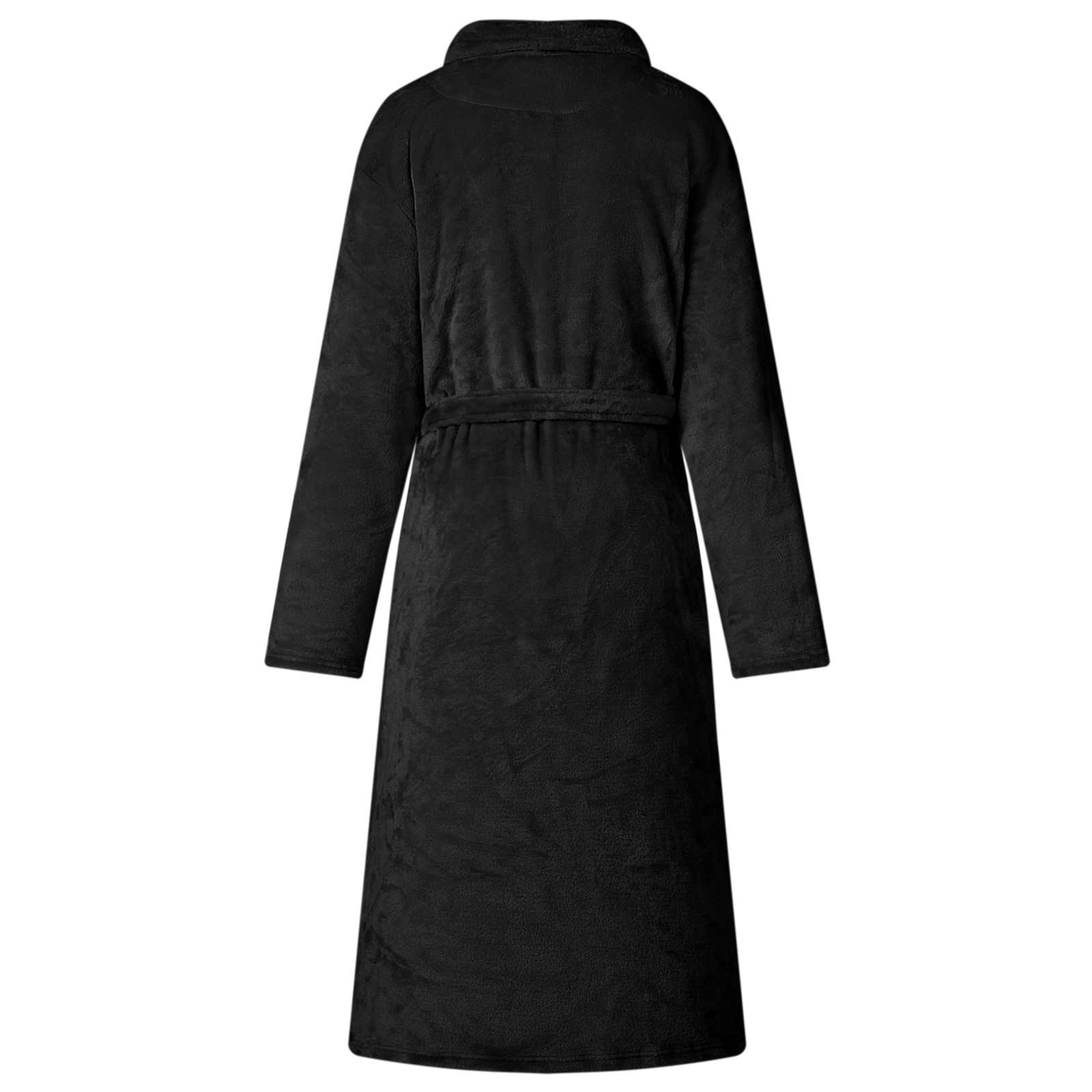 Robe fără glugă Negru m Flanelă GartenMobel Dekor