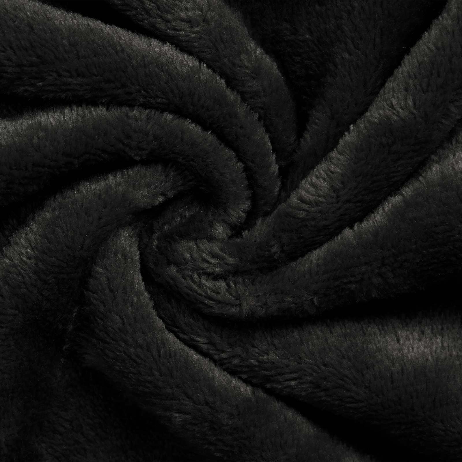 Robe fără glugă Negru m Flanelă GartenMobel Dekor