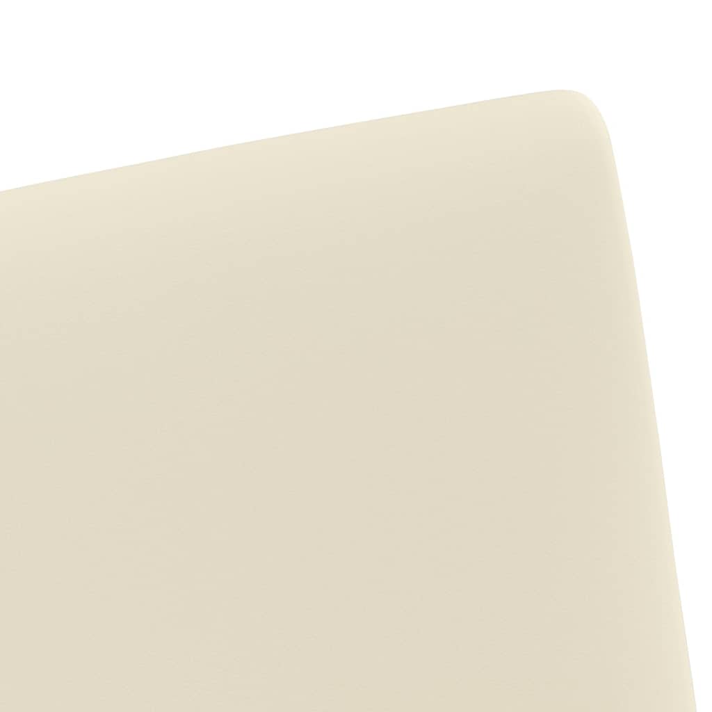 Scaune de dining 2 pcs Crem 57 x 66 x 94 cm Piele artificială GartenMobel Dekor