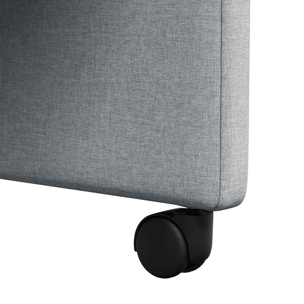 Scaune de dining 2 pcs Gri deschis 57 x 66 x 94 cm țesătură GartenMobel Dekor