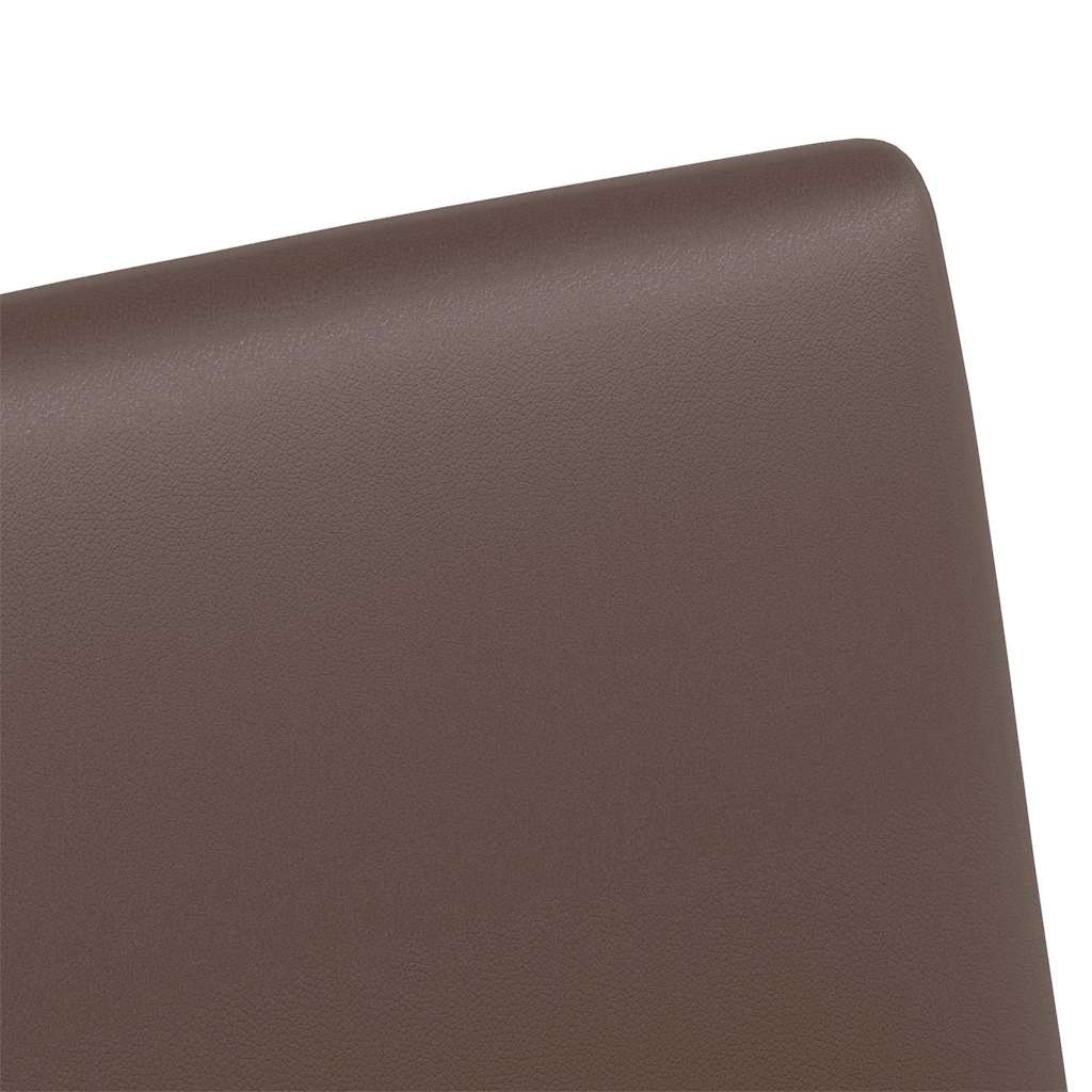 Scaune de dining 2 pcs Maro 57 x 66 x 94 cm Piele artificială GartenMobel Dekor