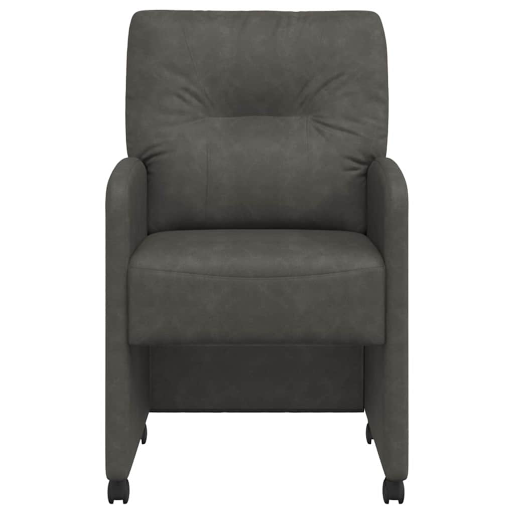 Scaune de dining 2 pcs Negru 57 x 67 x 95 cm Piele artificială GartenMobel Dekor