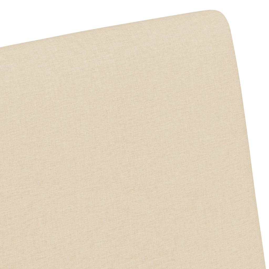 Scaune de dining cu roți 2 pcs Crem 57 x 66 x 94 cm țesătură GartenMobel Dekor