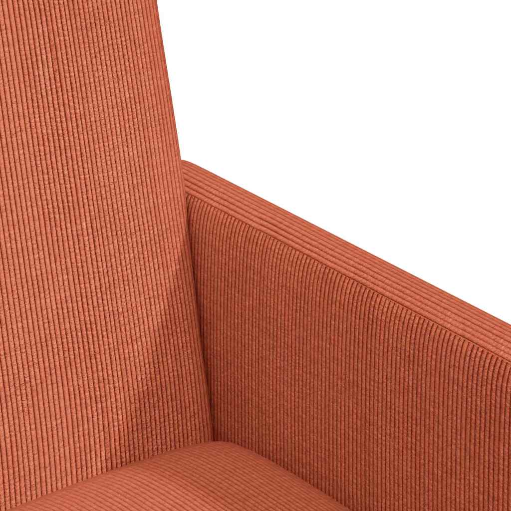 Scaune de dining cu roți 2 pcs Roșu portocalie 57 x 66 x 94 cm GartenMobel Dekor