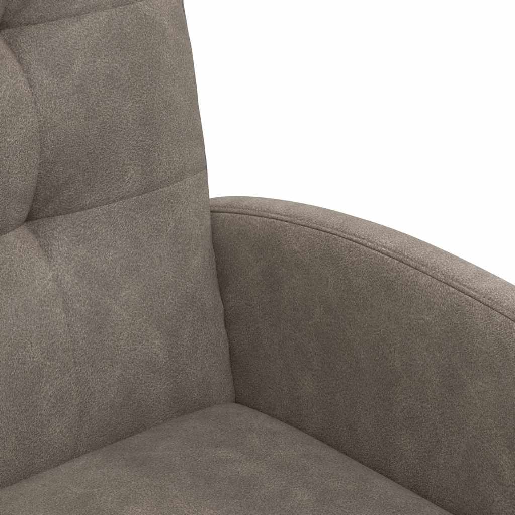 Scaune de dining 2 pcs Gri 57 x 67 x 98 cm Piele artificială GartenMobel Dekor