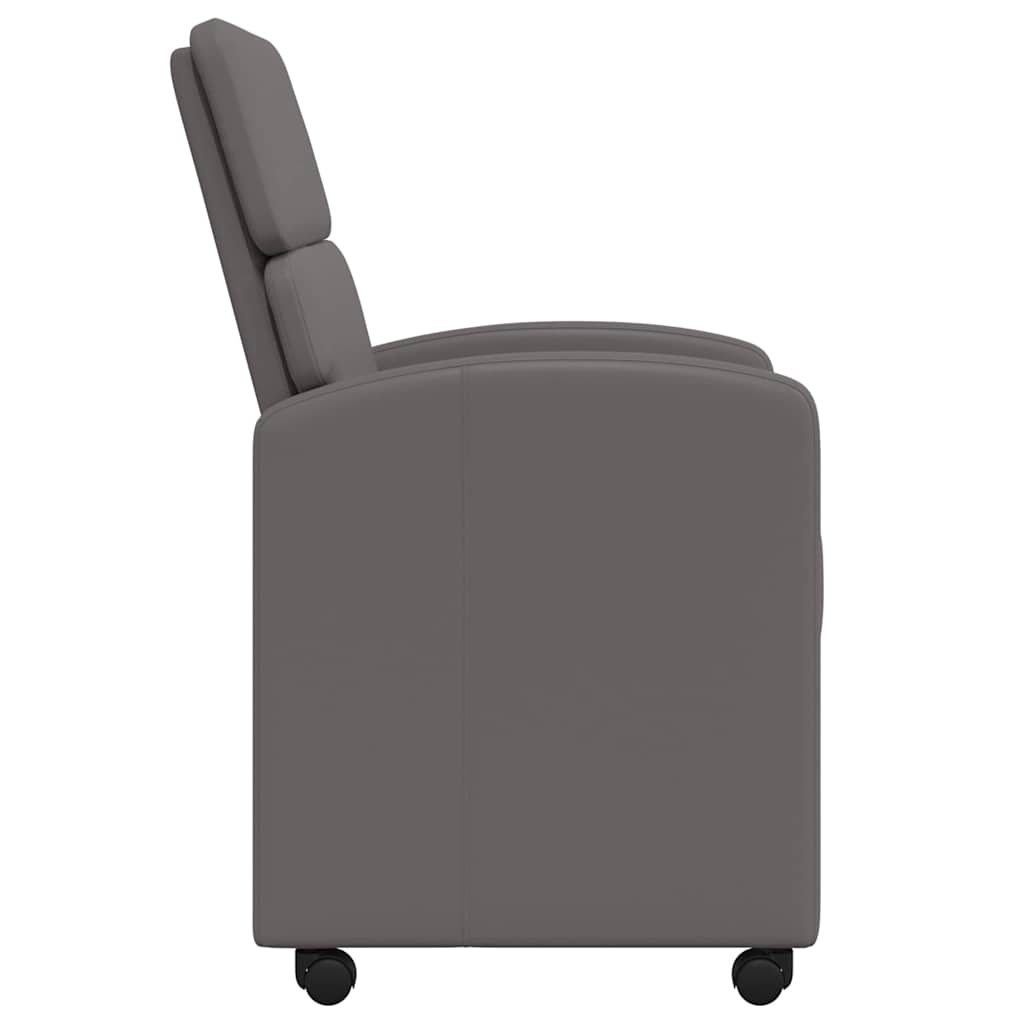 Scaune de dining 2 pcs Gri 58 x 65 x 98 cm Piele artificială GartenMobel Dekor